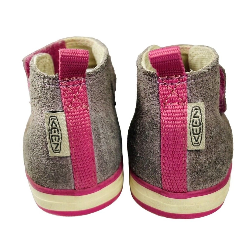 Keen Coronado High Top Pink Purple Suede Sneaker Shoes SZ 4 Toddler Non Marking - Picture 4 of 12